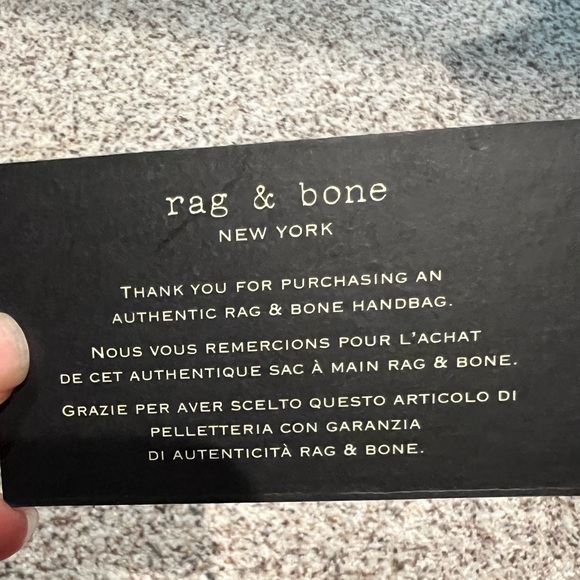 Rag & bone black leather satchel - Picture 3 of 3